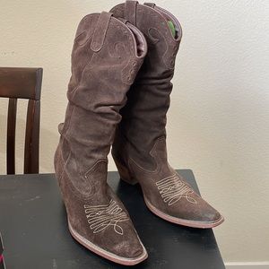 Steve Madden Brown Cowboy Boots
